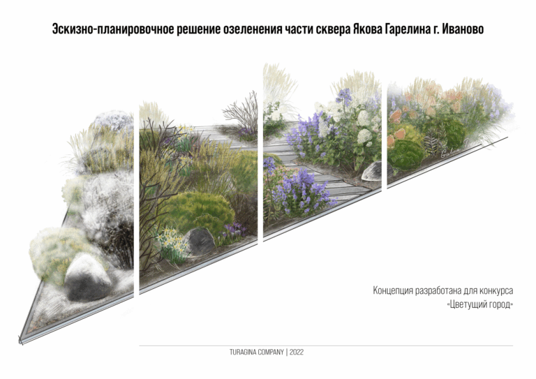 Сквер Якова Гарелина ландшафтный дизайн